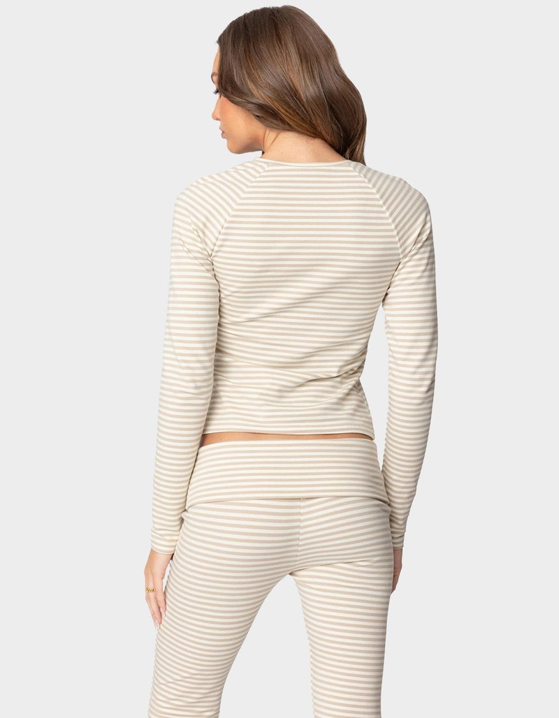 EDIKTED Kaeli Stripey Long Sleeve Tee image number 3