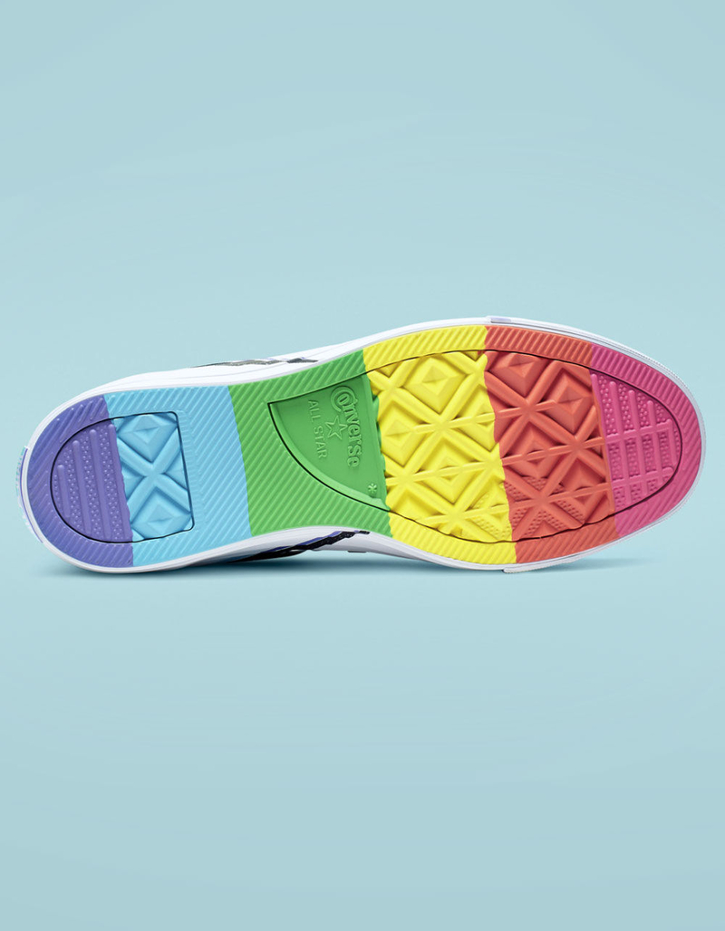 CONVERSE Chuck Taylor All Star Pride White High Top Shoes image number 5