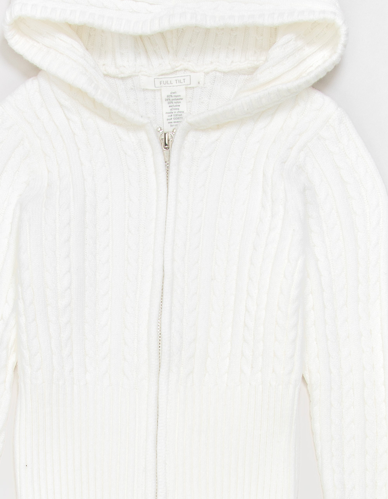 FULL TILT Cable Girls Zip-Up Hoodie image number 1