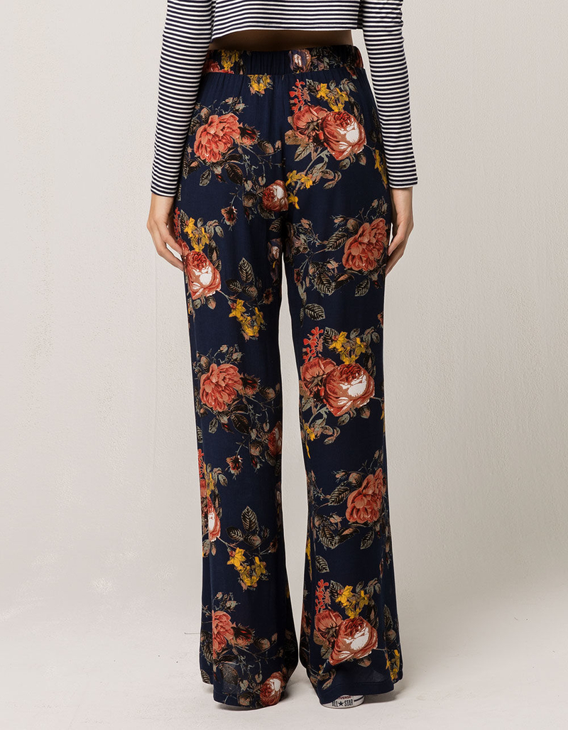 SKY AND SPARROW Floral Womens Wide Leg Pants image number 2