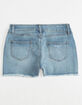 REWASH Exposed Button Girls Ripped Denim Shorts image number 2