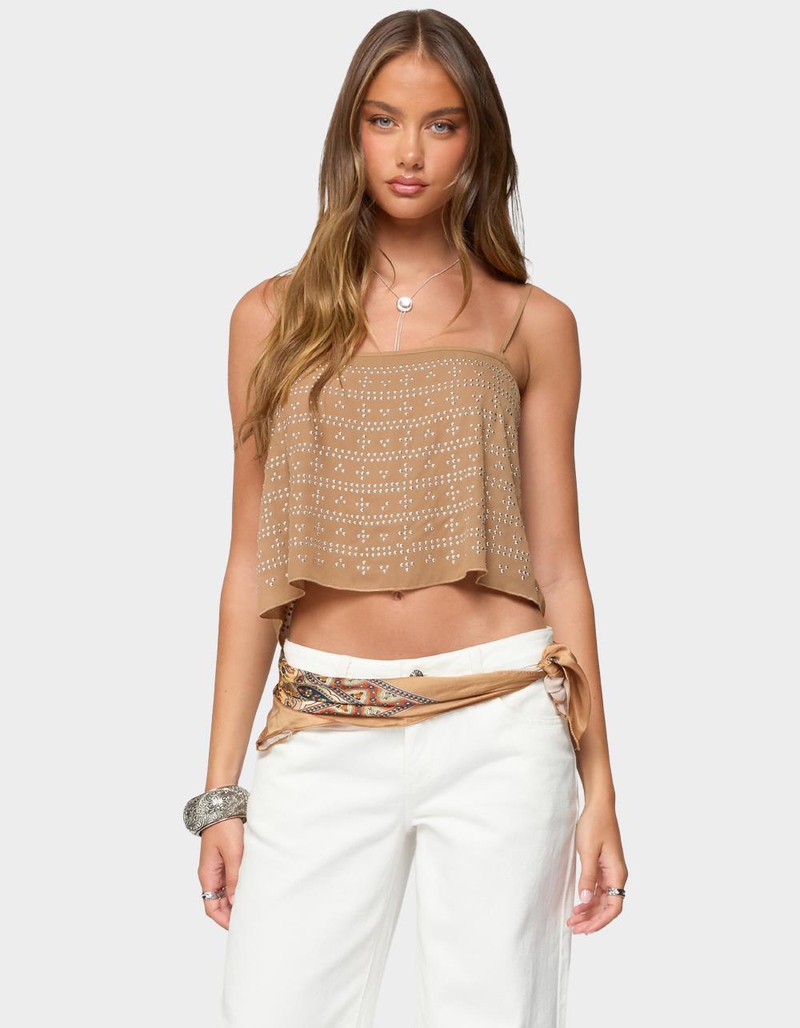 EDIKTED Sunna Studded Top image number 0