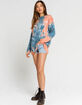FREE PEOPLE Be Free Tie Dye Womens Blue & Pink Tee image number 4