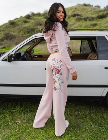 ED HARDY White Panther Womens Sweatpants Primary Image