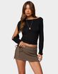 EDIKTED Cade Cutout Sleeves Boat Neck Top image number 1