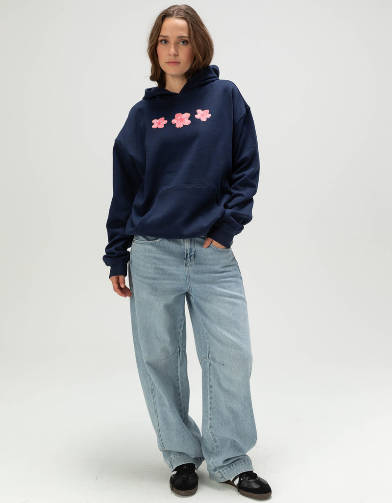 FULL TILT Hibiscus Womens Hoodie image number 3