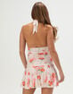 FULL TILT Womens Floral Mesh Halter Dress image number 4