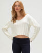 RSQ Womens Crop Rib Sweater image number 1