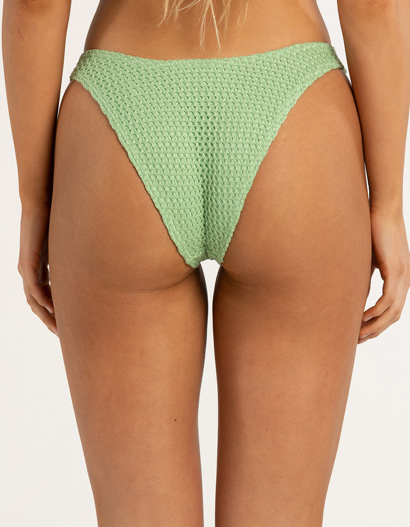 DAMSEL Crochet High Leg Bikini Bottoms image number 3