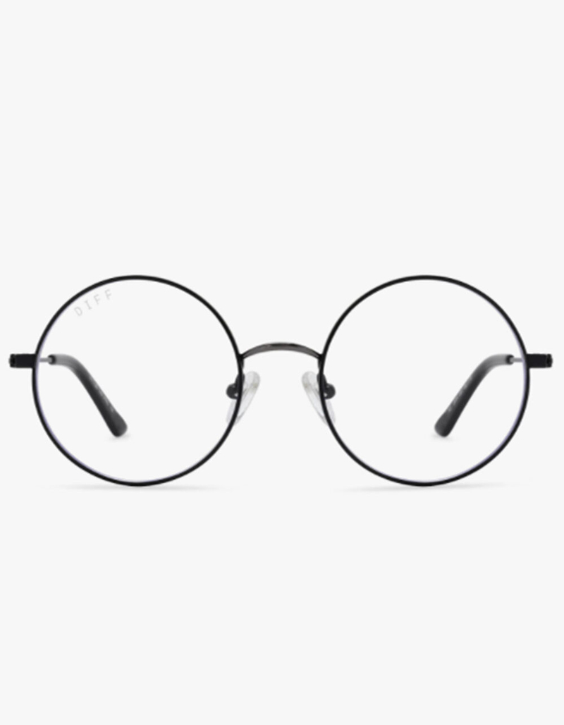 DIFF x Harry Potter Chosen One Black Blue Light Sunglasses image number 1