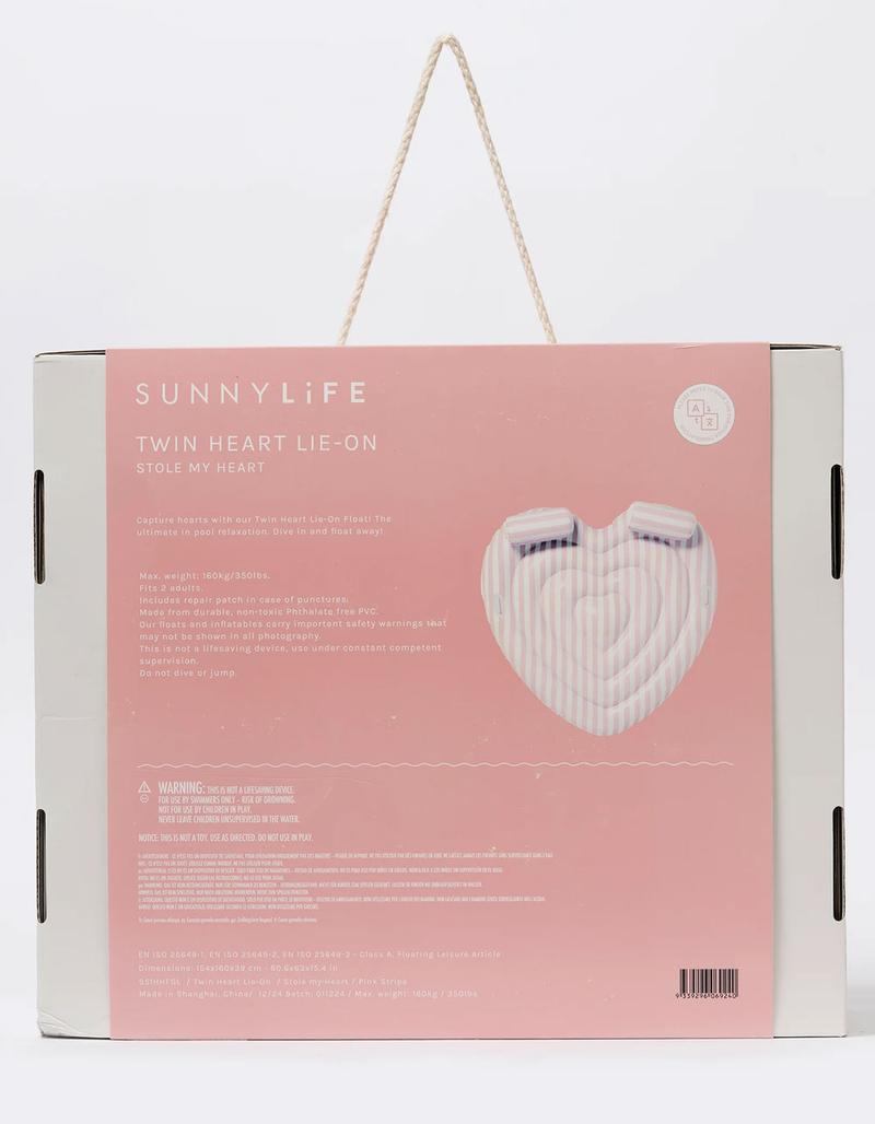SUNNYLIFE Stole My Heart Twin Lie-On Float image number 9