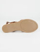 WILD DIVA Braid Ankle Strap Tan Womens Sandals image number 4