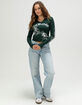 ED HARDY Tiger Panther Womens Long Sleeve Rib Tee image number 5