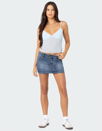 EDIKTED Serafina Sheer Mesh Tank Top Alternative Image