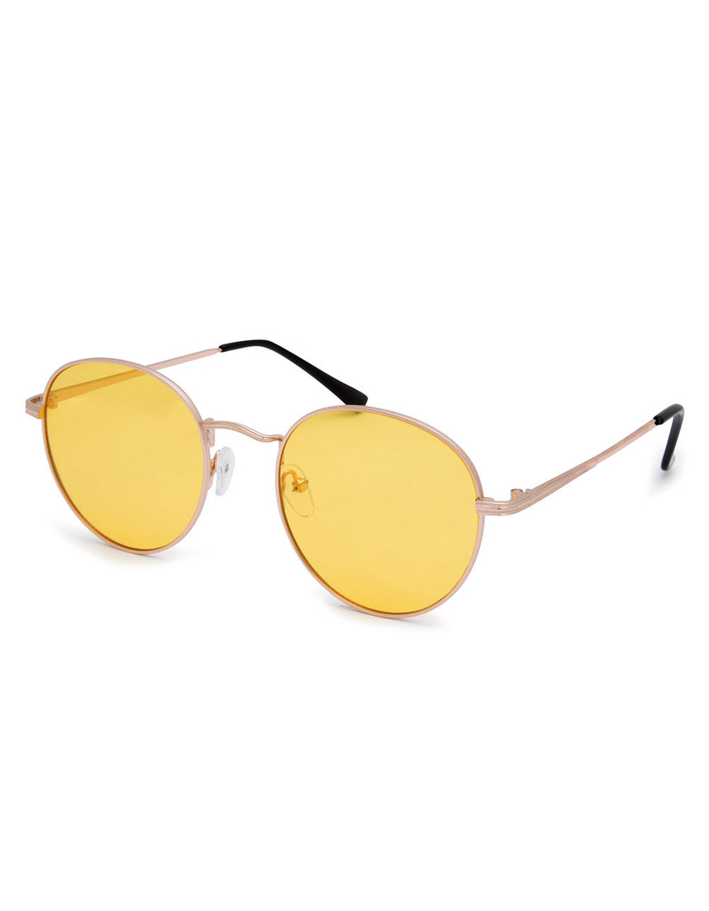 FULL TILT Round Yellow Sunglasses image number 0