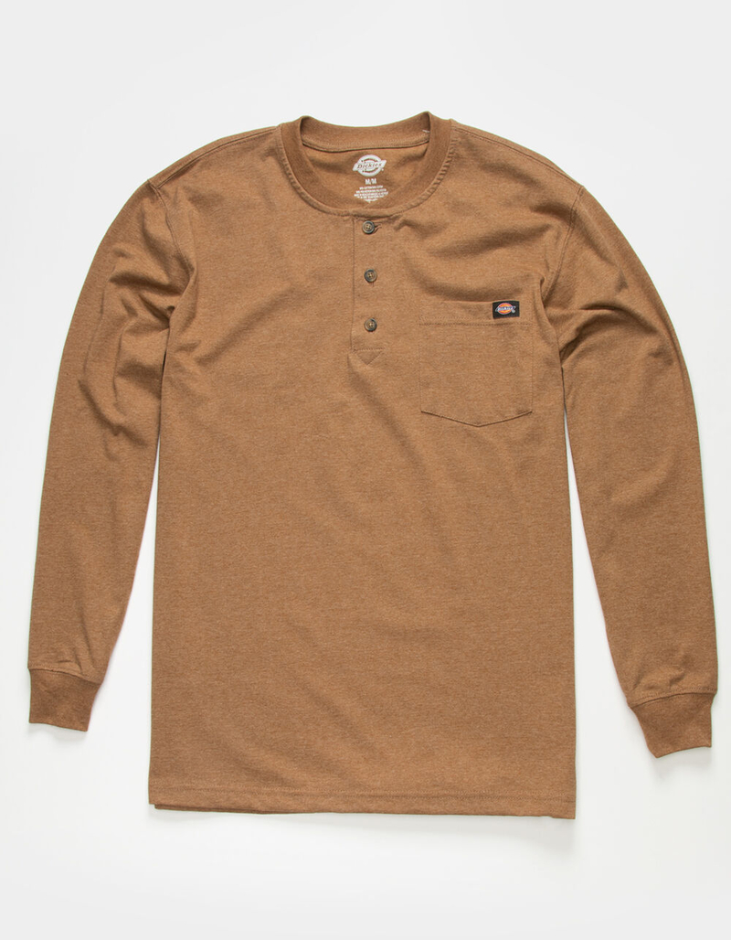 DICKIES Mens Henley Pocket Tee image number 0