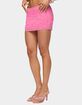 EDIKTED Ilse Beaded Floral Mesh Mini Skirt image number 2