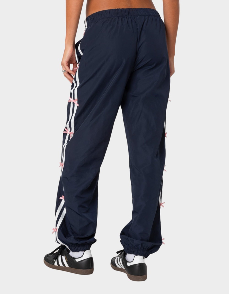 EDIKTED Bow Stripe Nylon Track Pants image number 4