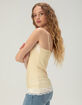 RSQ Womens Long Lace Trim Cami image number 3