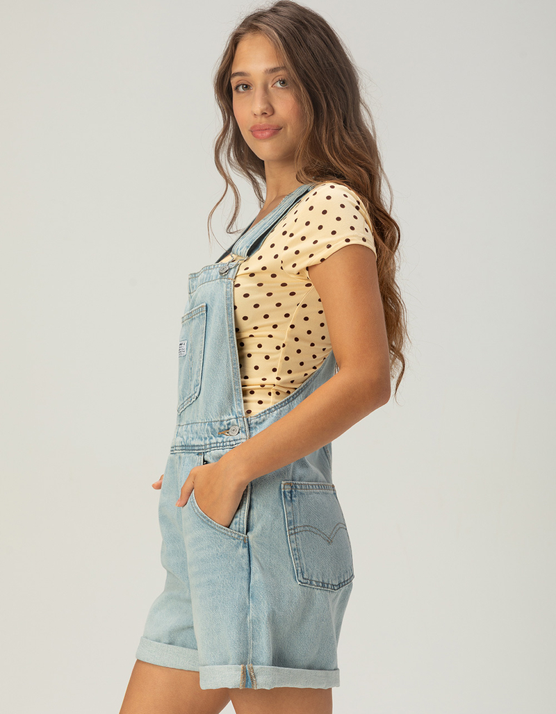LEVI'S Womens Vintage Shortalls - Abraded Art image number 2