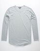 ELWOOD Curved Hem Tall Heather Gray Mens T-Shirt image number 1