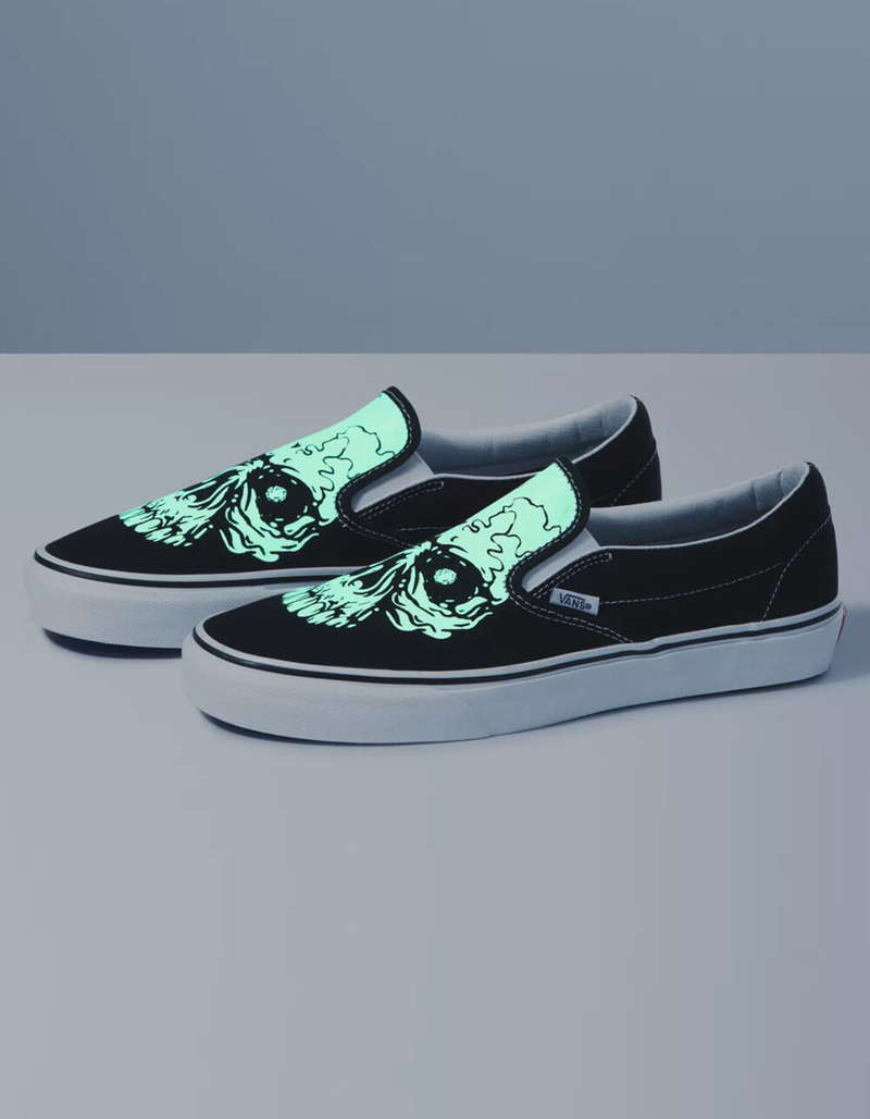 VANS TM Glow Skulls Classic Slip-On Shoes image number 1