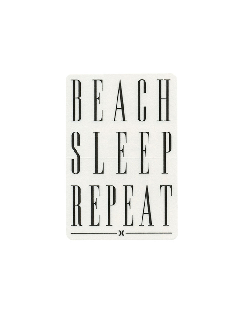 HURLEY Beach Sleep Repeat Sticker image number 0