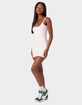 EDIKTED Adele Open Back Ribbed Mini Dress image number 1