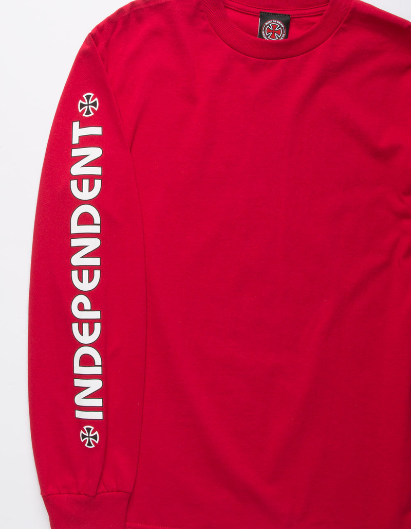 INDEPENDENT Bar Cross Red Mens T-Shirt image number 1