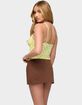 EDIKTED Gabriana Polka Dot Cupped Bodysuit image number 3