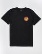 OBEY Star Rose Mens Black T-Shirt image number 3