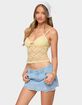 EDIKTED Sheer Lace Cut Out Tank Top image number 2