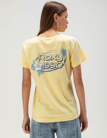 ROXY Y2K Hibiscus Womens Boyfriend Tee Primary Image