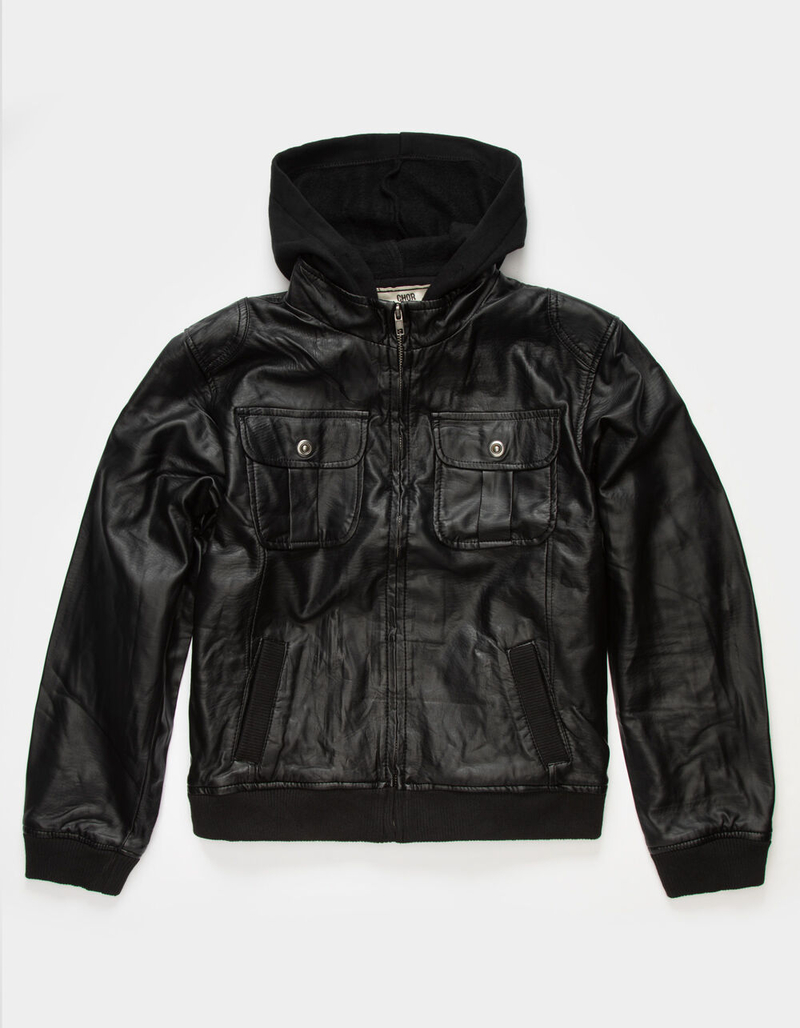 CHOR Vegan Leather Boys Jacket image number 0