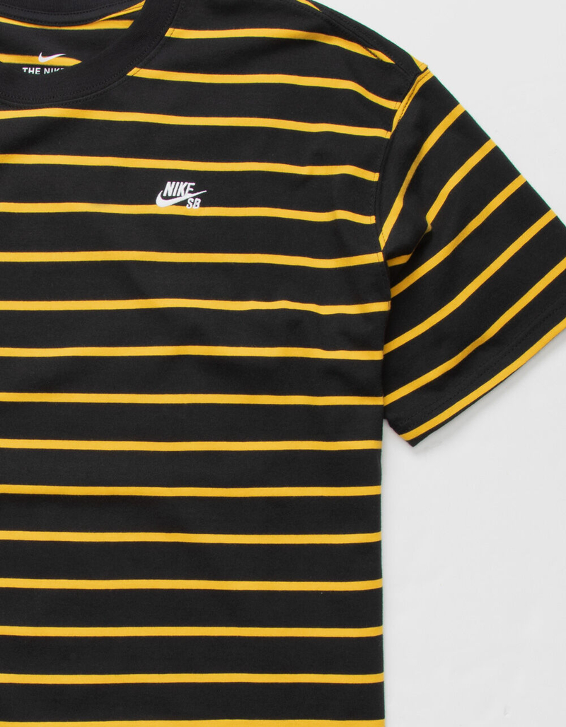 NIKE SB Stripe Mens Black & Gold T-Shirt image number 1