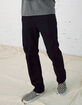 RSQ Mens Slim Straight Ripped Black Jeans image number 2