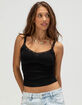 TILLYS Lace Trim Womens Cami image number 1