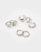 FULL TILT 7 Pack Butterfly/Angel/Moon Rings image number 1