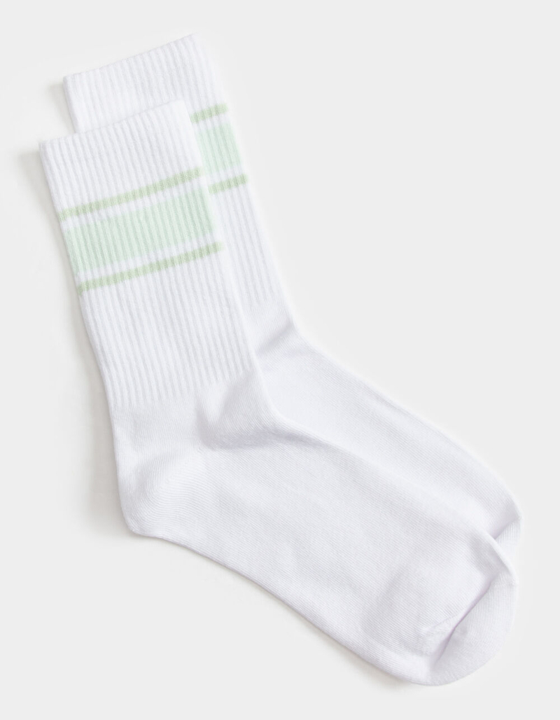 FULL TILT Wide Stripe Womens Crew Socks image number 0