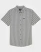 BRIXTON Charter Stripe Mens Button Up Shirt image number 2