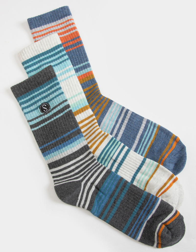 SALTY CREW 3 Pack Mainland Mens Crew Socks image number 0