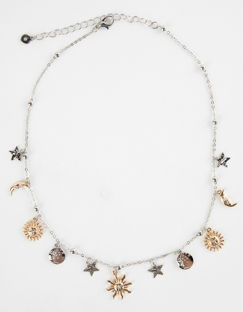 FULL TILT Sun Star Pearl Charm Necklace Alternative Image