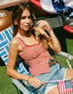 RSQ Womens Button Front Cami image number 1