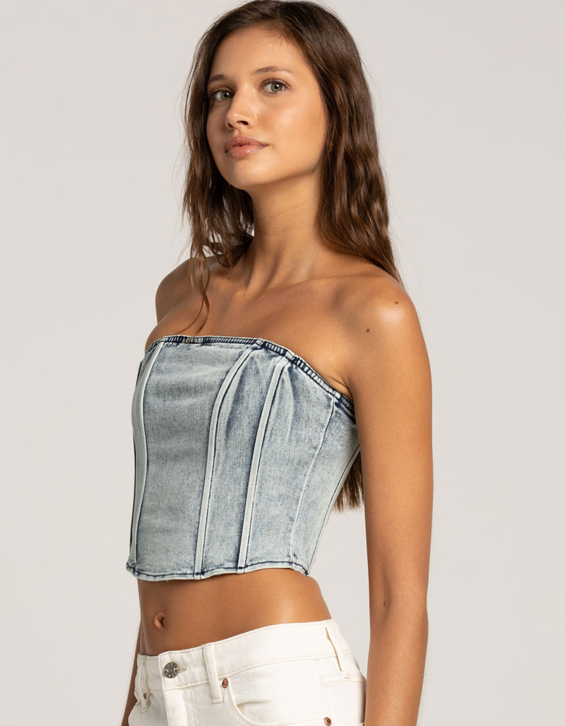 EMORY PARK Womens Denim Corset image number 1
