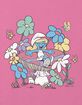 THE SMURFS Smurfette Mushroom Life Girls Crop Tee image number 2