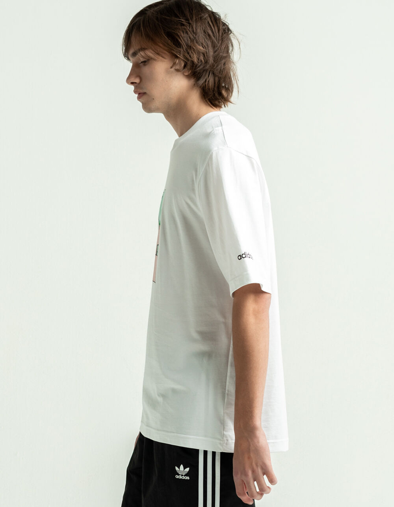 ADIDAS Hand Drawn Mens T-Shirt image number 2