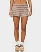 EDIKTED Glennon Striped Shorts image number 1
