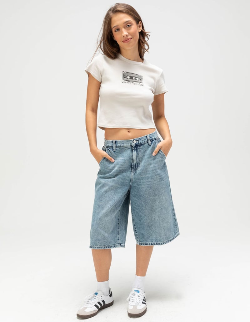 FULL TILT Cassette Womens Baby Tee image number 1