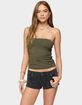 EDIKTED Liat Ruched Built In Bra Tube Top image number 1