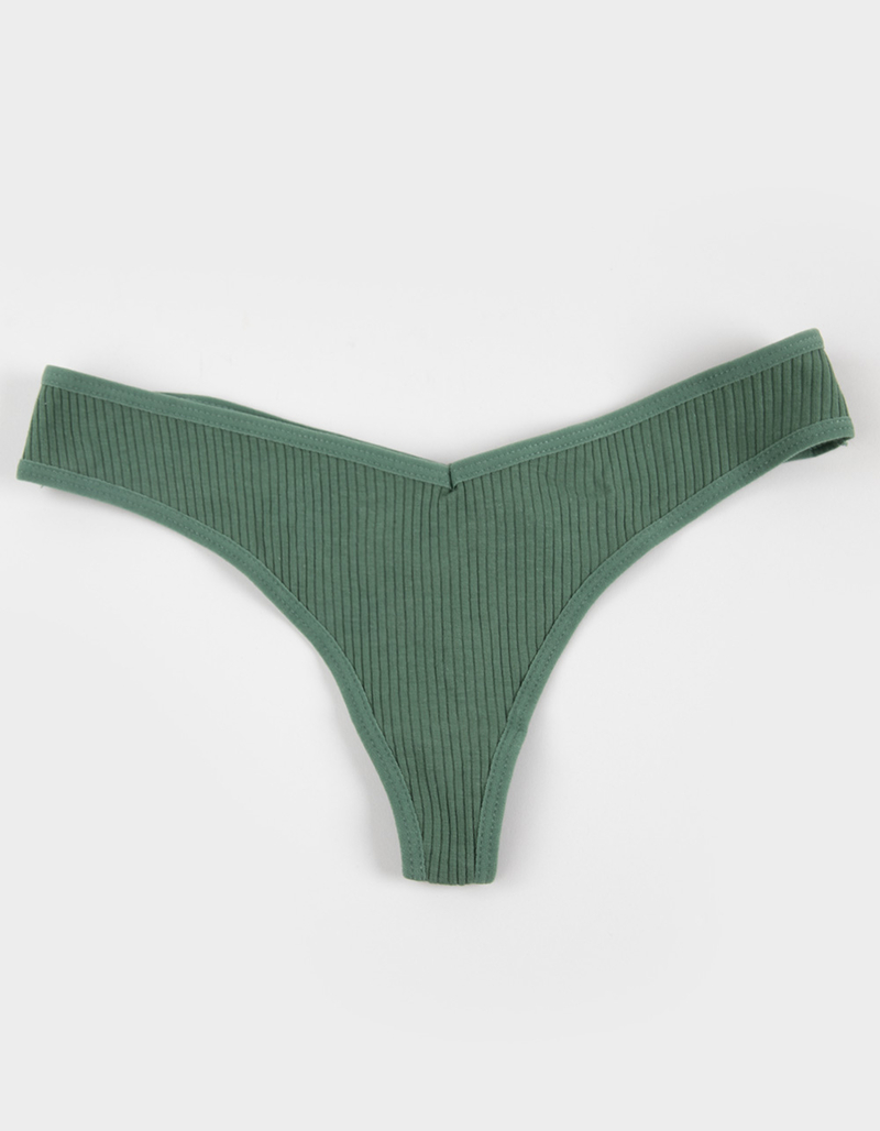 FULL TILT VRib Thong DK GREEN Tillys